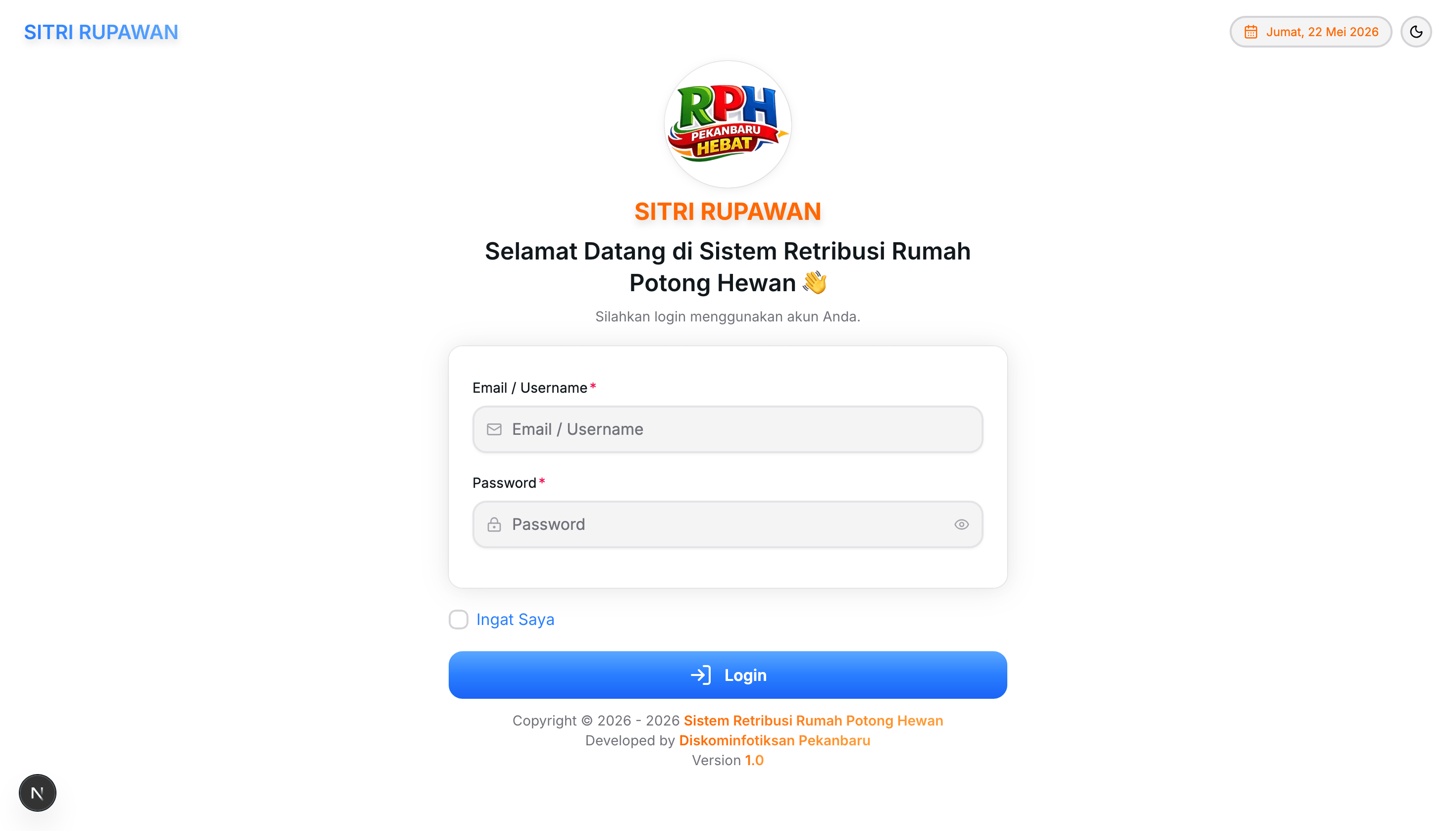 Sistem Retribusi Pemotongan Hewan (Sitri Rupawan)